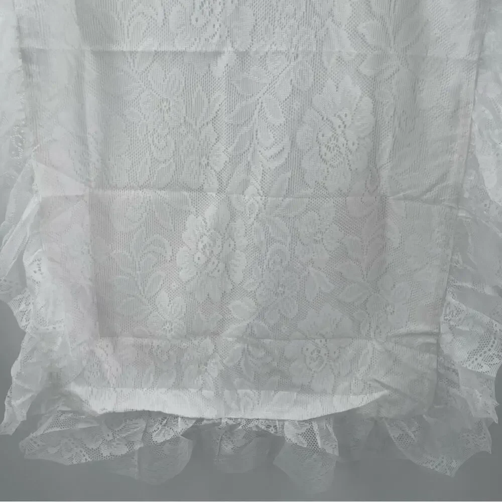 LEVINSOHN Pillow Sham King Size White Elegant Lace Romantic Shabby Chic Cottage